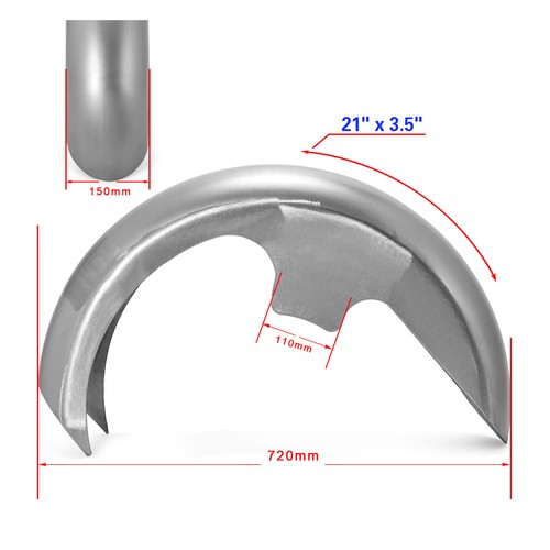 Wheel wrap front fender - 21",