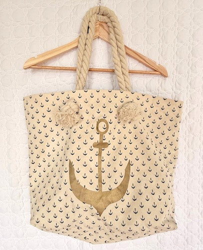 Anchor beach tote packable - anchor,