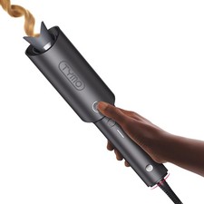 TYMO CURLPRO Automatic Rotating Curling Iron - Beach 1 inch, Metallic Gray