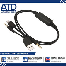 AUX USB Cable For BMW Mini iDrive S6FLA Interface iPod iPhone 5 Music Charge