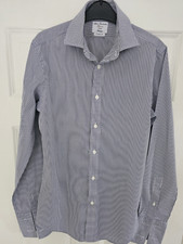 John Francomb T.M.Lewin Long Sleeve Shirt Classic Fit Double Cuff - Size 15