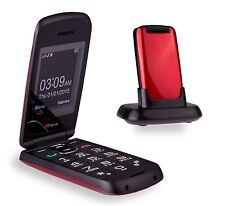 TTfone TT300 Star Flip Big Button Senior Mobile Phone Folding Red Cheap 14day