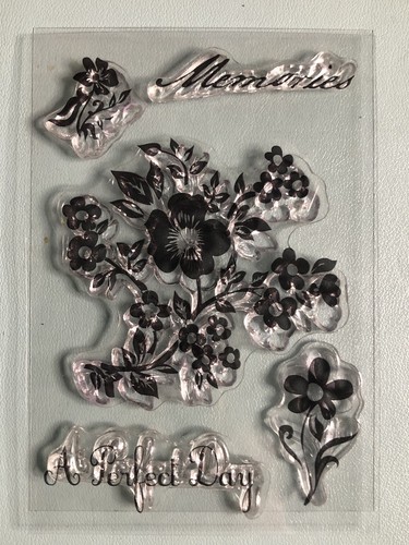 Papermania floral clear stamp - floral,