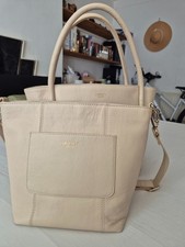 Osprey of London handbag cream leather shopper crossbody bag twin set