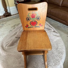 Vintage Child's Wooden Chair