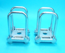Axle U Bolts & 2 x Clamp Base for Twin Leaf Spring for Ifor Williams Trailer x 4