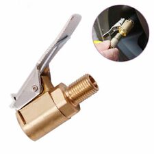 8mm Brass Tyre Valve Air Hose Chuck Airline Inflator Connector Clip On Car Truck