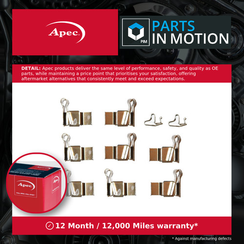 Brake pad fitting kit fits - pad,