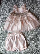 Couture Princess Baby Nude Dress