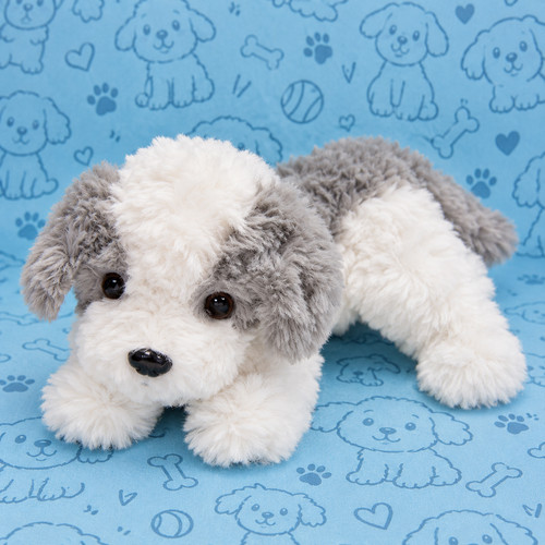 Cute shaggy sheepdog plush toy - shaggy,