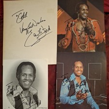 Emile Ford Autographed Bundle - 1 Promo LP (The Eyes Of) + 3 Signed Photos