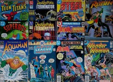 11 x  DC COMICS  (   1960s , 70s & 80s   )   Batman , Wonder Woman , Teen Titans