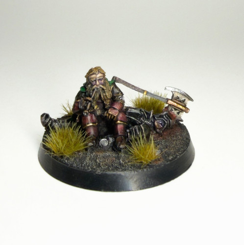 Gimli sitting dead - on, uruk