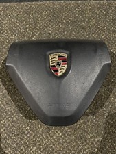 Porsche 997 Black Leather Steering Wheel Airbag Insert Genuine OEM 99780308914