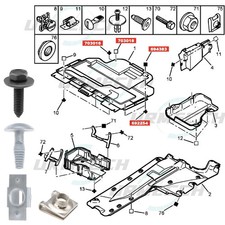FIT CITROEN 20pcs Under Engine