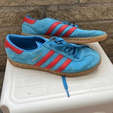 MENS ADIDAS HAMBURG BLUE RED