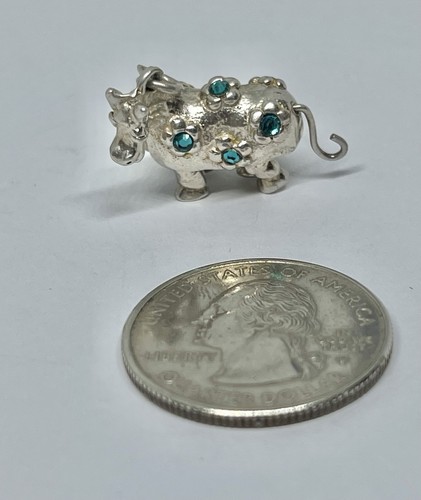Vintage blue crystal pantomime - vintage,