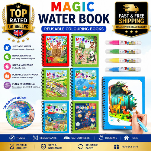 Pack magic water colouring - pack,