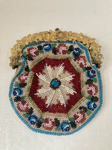 Antique beaded sovereign - beaded,