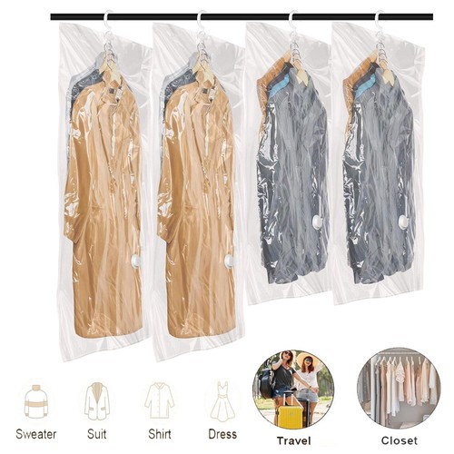 Hanging vacuum storage bags - hanging,