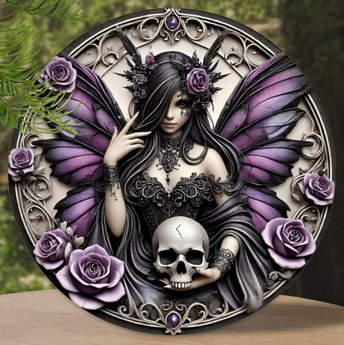 Gothic fairy skull roses - gothic, &