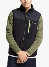 Penfield Moore Fleece Vest Gilet, Black RRP £160 100% recycled polyester now £50
