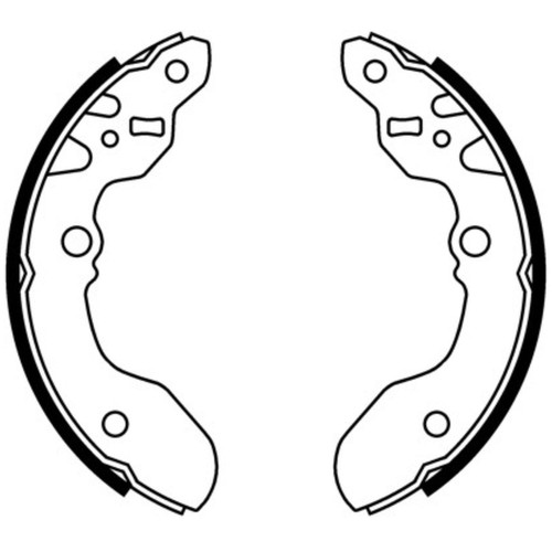 Abe c08015abe brake shoe set - c08015abe,