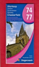 Pocket Bus Timetable - Stagecoach Chesterfield - 74 & 77: Worksop Clowne - 2015