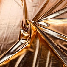 Gold Shiny Metallic Lycra