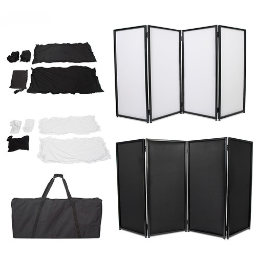 White black event facade - white,