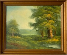 Oil Painting Forest Landscape