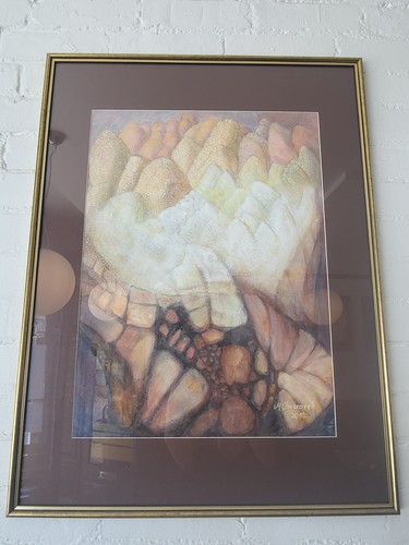 Oryginal signed pastel - pastel, and