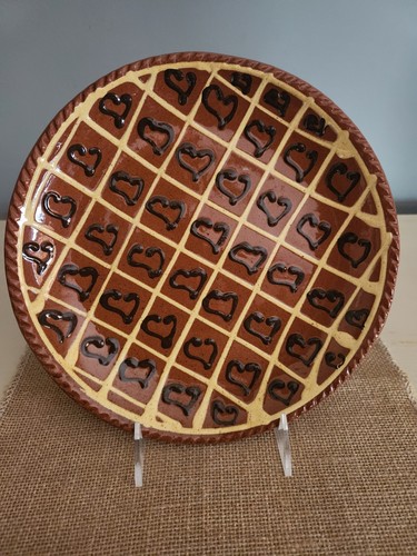 Henderson redware plate - redware,,