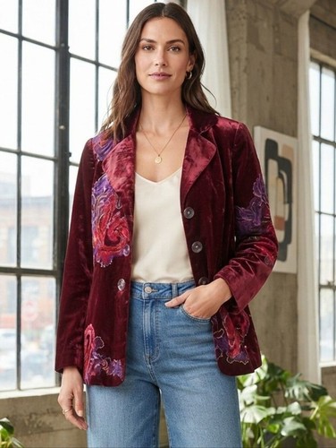 Coldwater creek velour blazer - coldwater,