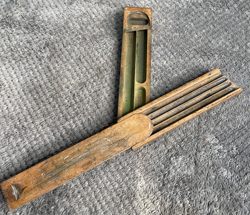 Vintage wooden pencil case - vintage,