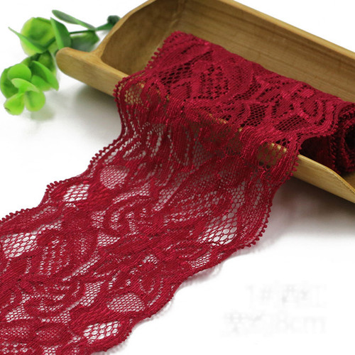 8cm lace ribbon elastic - ribbon,
