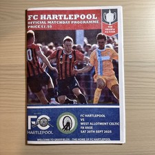 2025/26 FC HARTLEPOOL v WEST