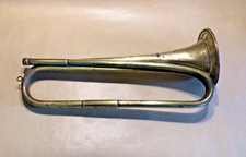 Antique Brass Bugle Military or Boy Scouts Dovetailed Joints