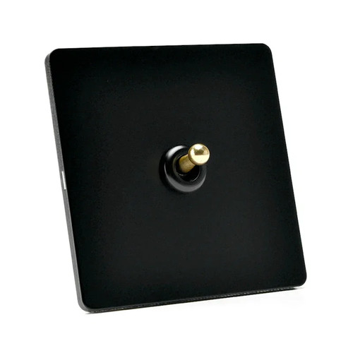 Black toggle light - toggle, switch