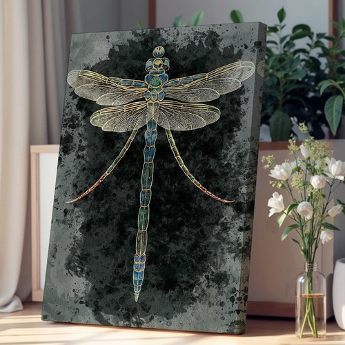 Dragonfly canvas wall - dragonfly,