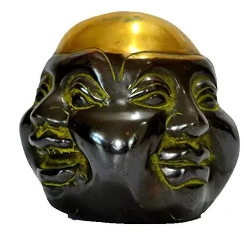 Brass Laughing Buddha Statue