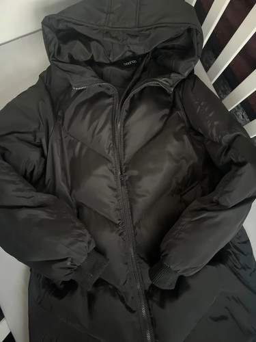 Women boohoo black puffa - boohoo,