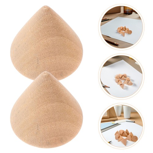 Pcs cone unfinished wooden - 20,