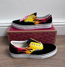 VANS TRAINERS ERA FLAME FIRE PATTERN SKATE MENS UK 10 EU 44.5
