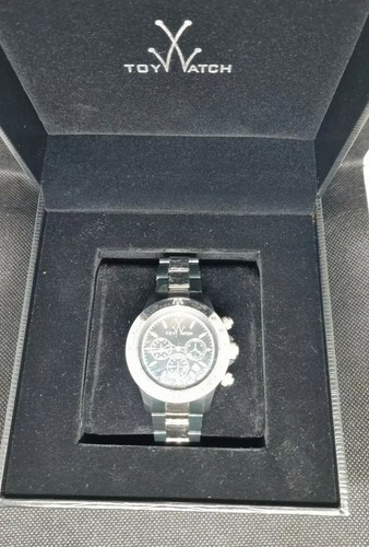 Toy watch black - toy, silver