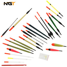 NGT 24pc Assorted Float Set With Rubbers & Disgorgers Carp coarse Fishing Tackle