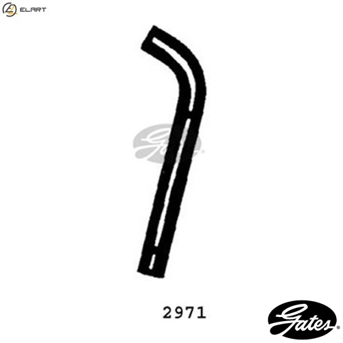 Radiator hose 2971 for alfa - radiator,
