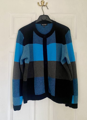 Women blue and black - black, check