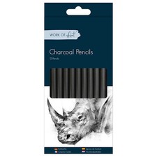 12 Charcoal Pencils -