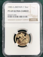 1985 Gold Proof Sovereign- NGC